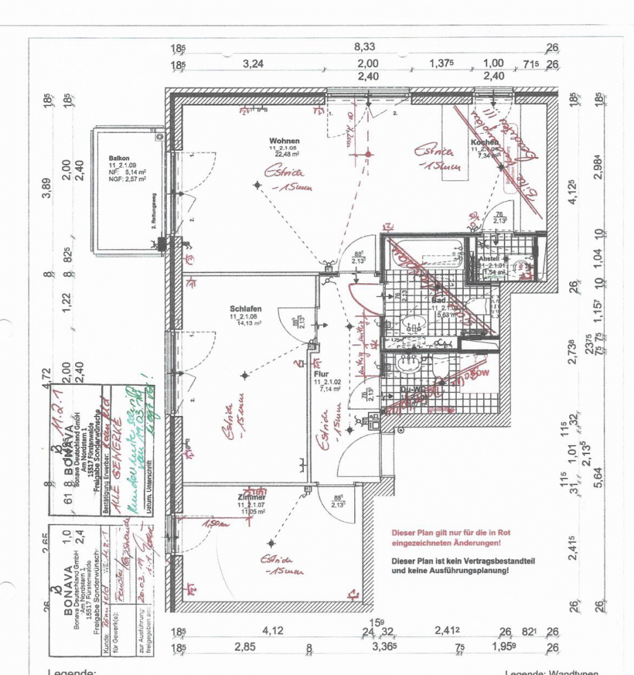 Grundriss Etagenwohnung Hamburg
