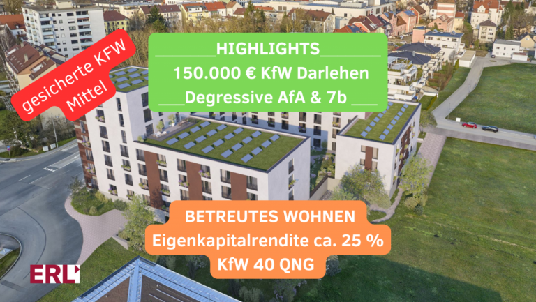 Straubing BTW+ Straubing Wohnung Pflegeimmobilie mit 10 Jahren Mietvertrag & KfW-F�rderung - Ihre Kapitalanlage ab 487.300 EUR