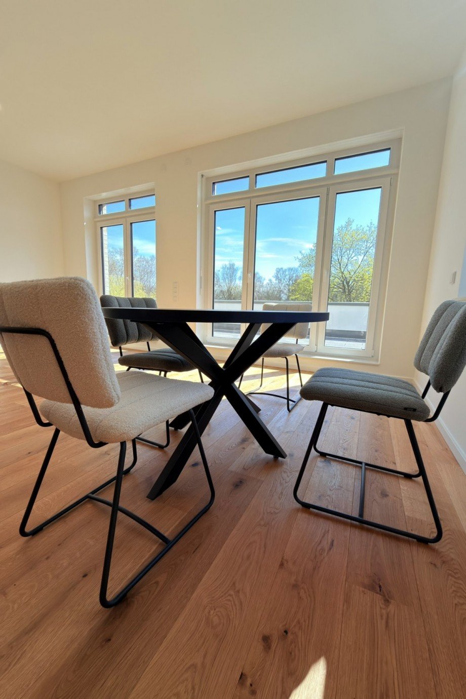 Wohnzimmer Penthousewohnung Hamburg