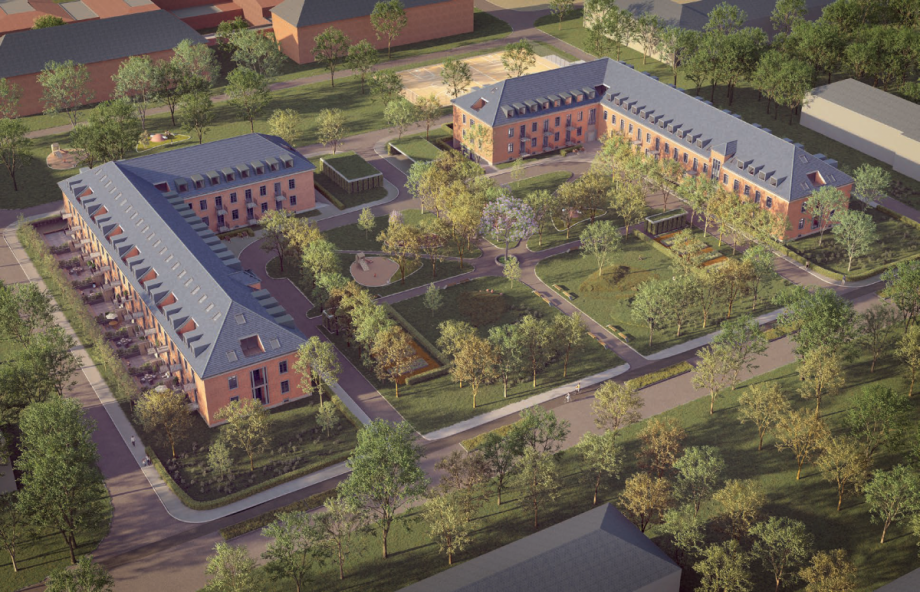 Luftansicht Geb�ude Wohnung Potsdam